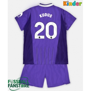 Tottenham Hotspur Mohammed Kudus #20 Replik 3rd trikot Kinder 2026-27 Kurzarm (+ Kurze Hosen)